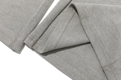 13DE MARZO Soft Wide-Leg Pants with Foldable Waistband Grey