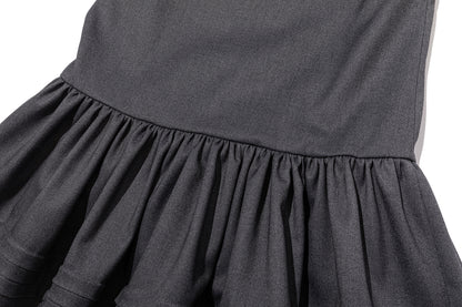 13DE MARZO Sleeveless Tulle Dress Dark Grey