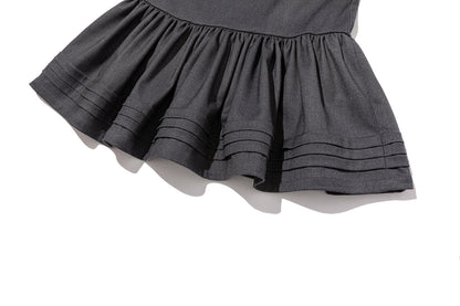 13DE MARZO Sleeveless Tulle Dress Dark Grey