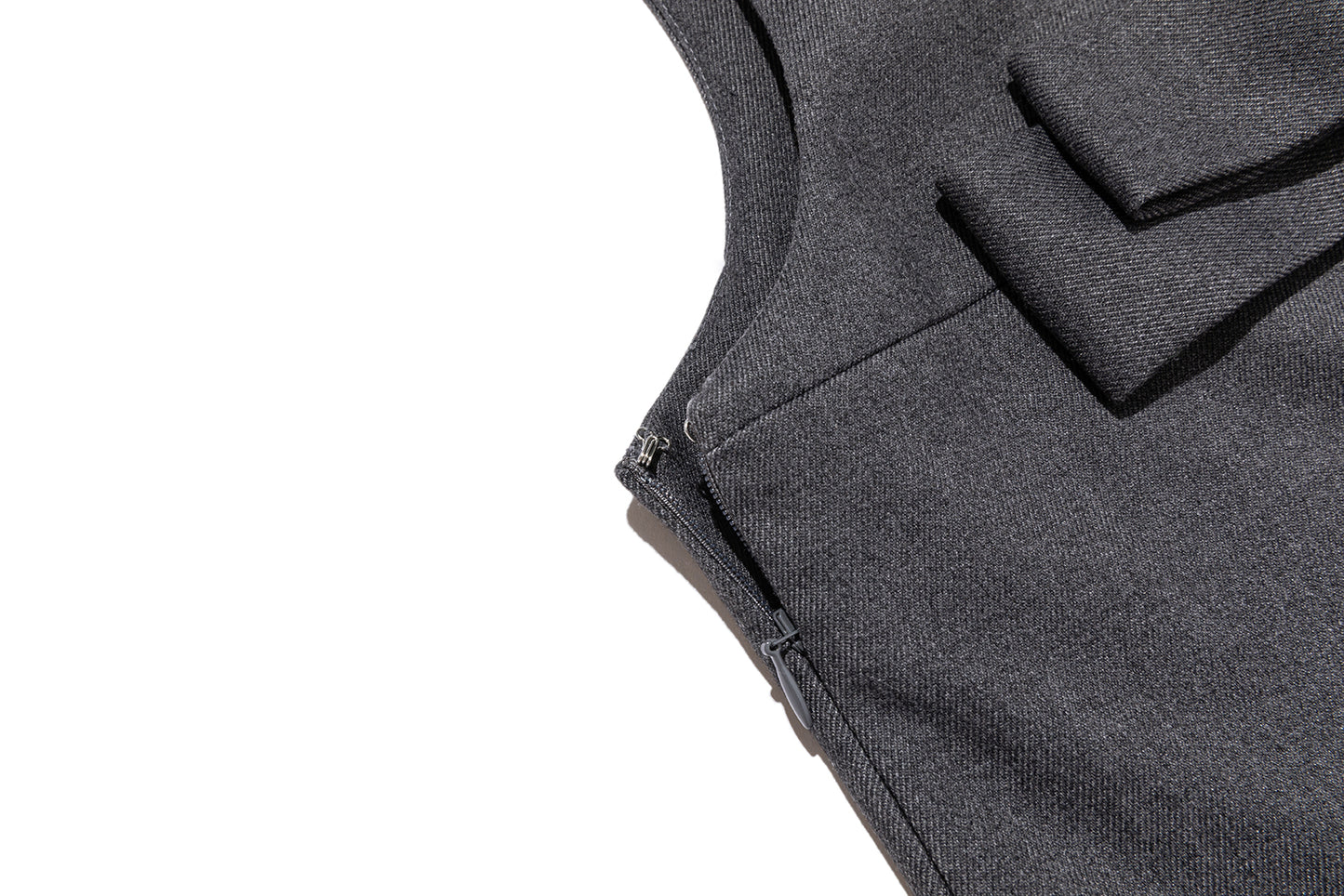 13DE MARZO Sleeveless Tulle Dress Dark Grey