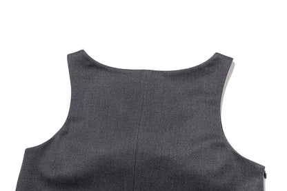 13DE MARZO Sleeveless Tulle Dress Dark Grey