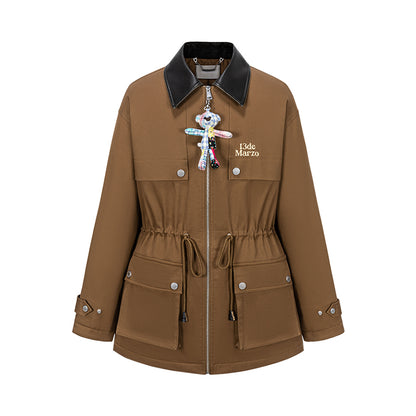 13DE MARZO Patchwork Bear Parka Coat - 13DE MARZO