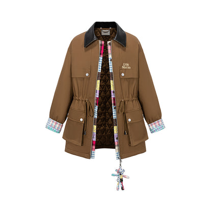 13DE MARZO Patchwork Bear Parka Coat - 13DE MARZO