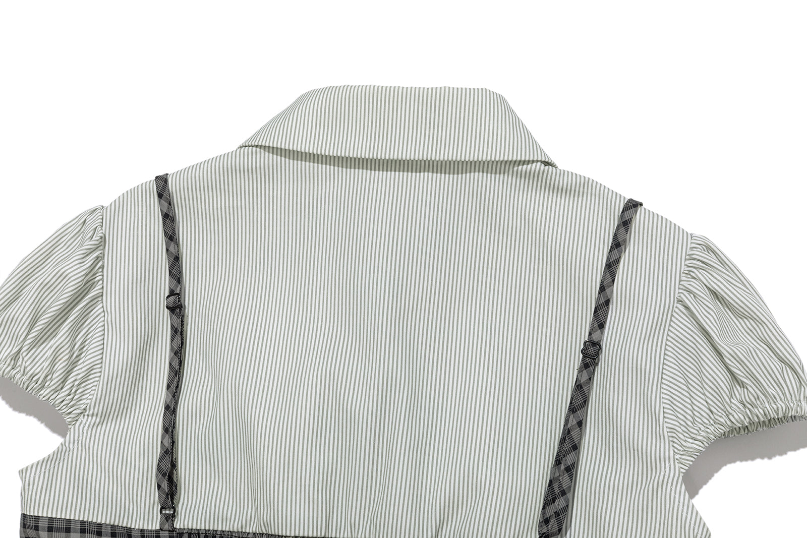 13DE MARZO Sleeveless Top with Puff Sleeve Shirt Dark Grey - 13DE MARZO