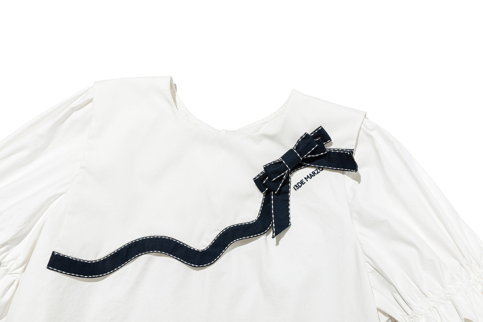 13DE MARZO Bow Tie Blouse - 13DE MARZO