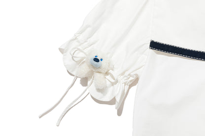 13DE MARZO Bow Tie Blouse - 13DE MARZO