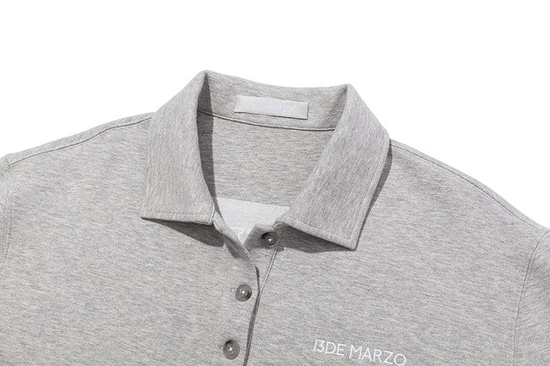 13DE MARZO Bear Polo T-shirt Grey