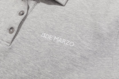 13DE MARZO Bear Polo T-shirt Grey