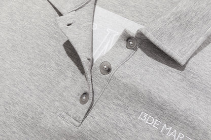 13DE MARZO Bear Polo T-shirt Grey