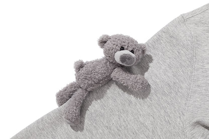13DE MARZO Bear Polo T-shirt Grey