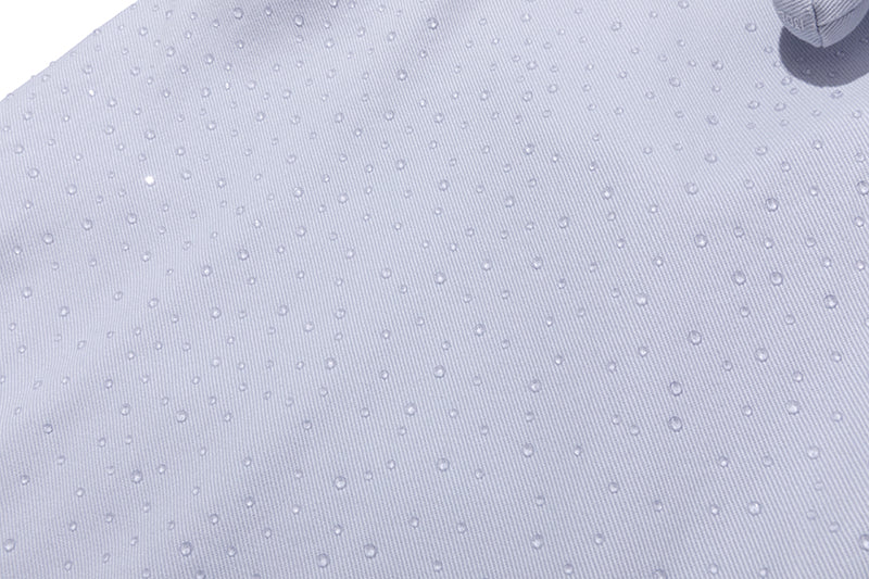 13DE MARZO All-Over Faux Rhinestone Shirt Jacket Blue