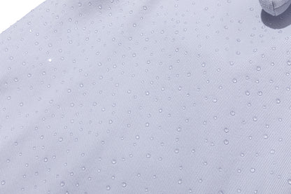 13DE MARZO All-Over Faux Rhinestone Shirt Jacket Blue