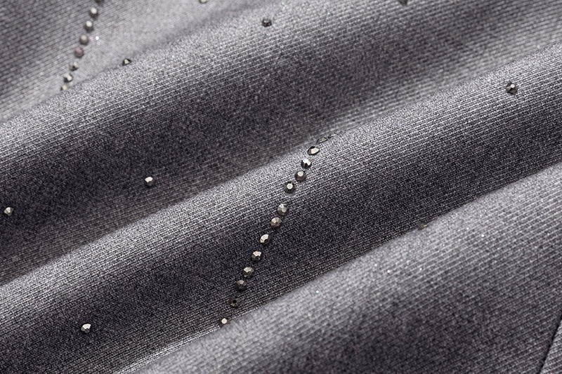 13DE MARZO Short Sparkle Blazer Grey