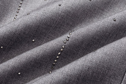 13DE MARZO Short Sparkle Blazer Grey