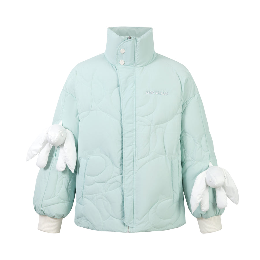 13DE MARZO Doozoo Zip Dotted Line Down Jacket - 13DE MARZO