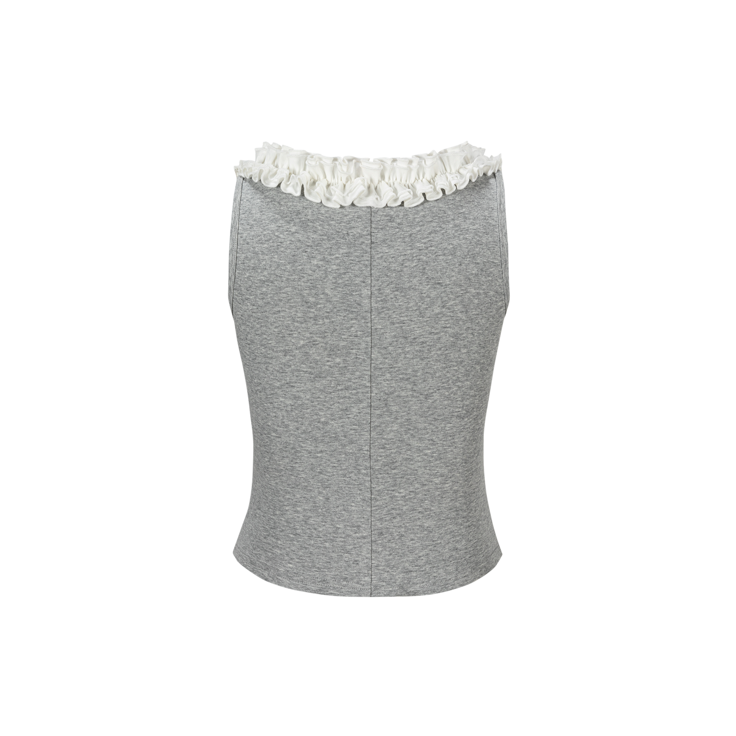 13DE MARZO Ruffle Collar Camisole Grey