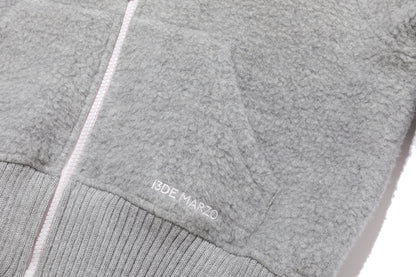 13DE MARZO Nighty Night Bear Cropped Jacket Grey
