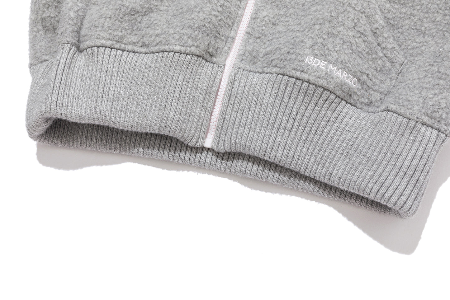 13DE MARZO Nighty Night Bear Cropped Jacket Grey