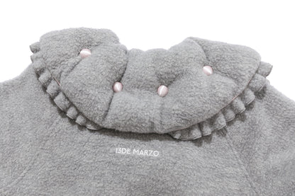 13DE MARZO Nighty Night Bear Cropped Jacket Grey
