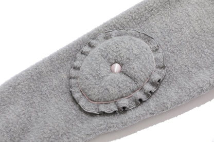 13DE MARZO Nighty Night Bear Cropped Jacket Grey
