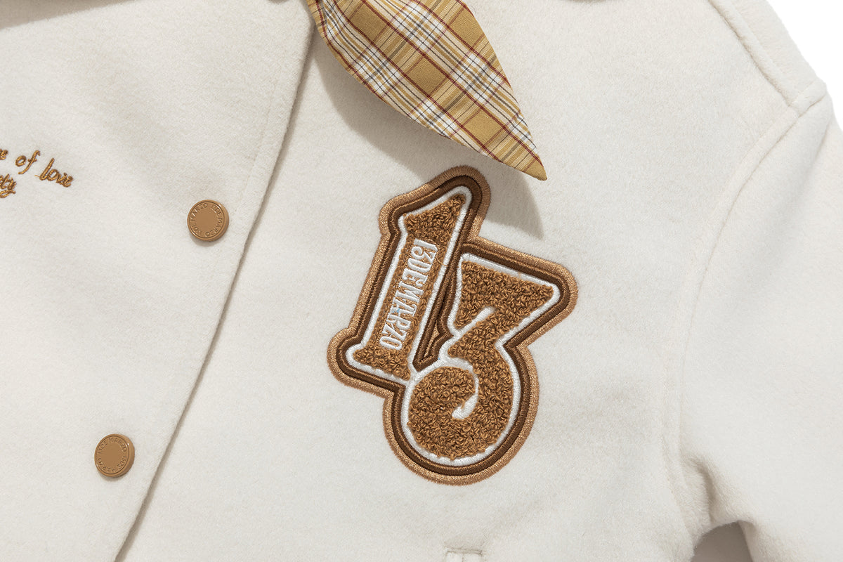 13DE MARZO BabyBear Surfer Sailor Collar Jacket Beige