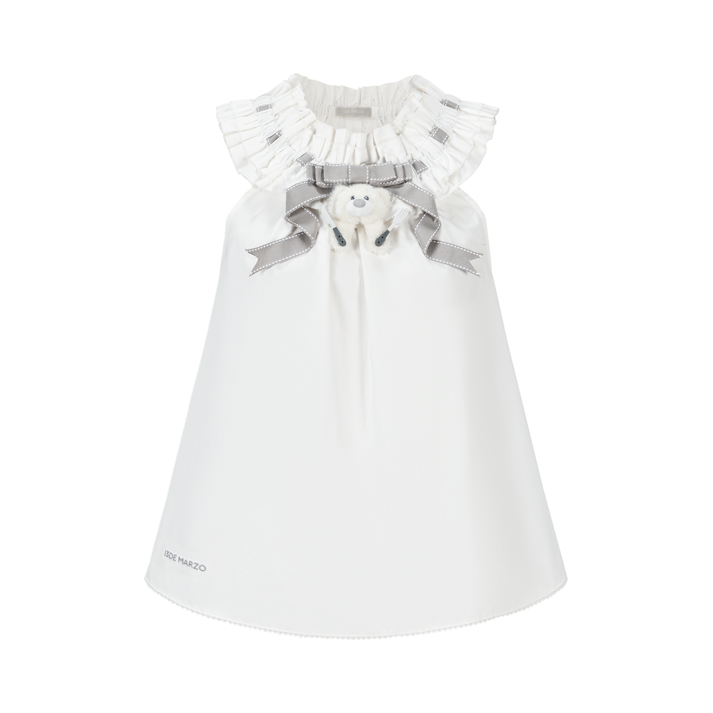 13DE MARZO Smocked Lace Trim Vest - 13DE MARZO