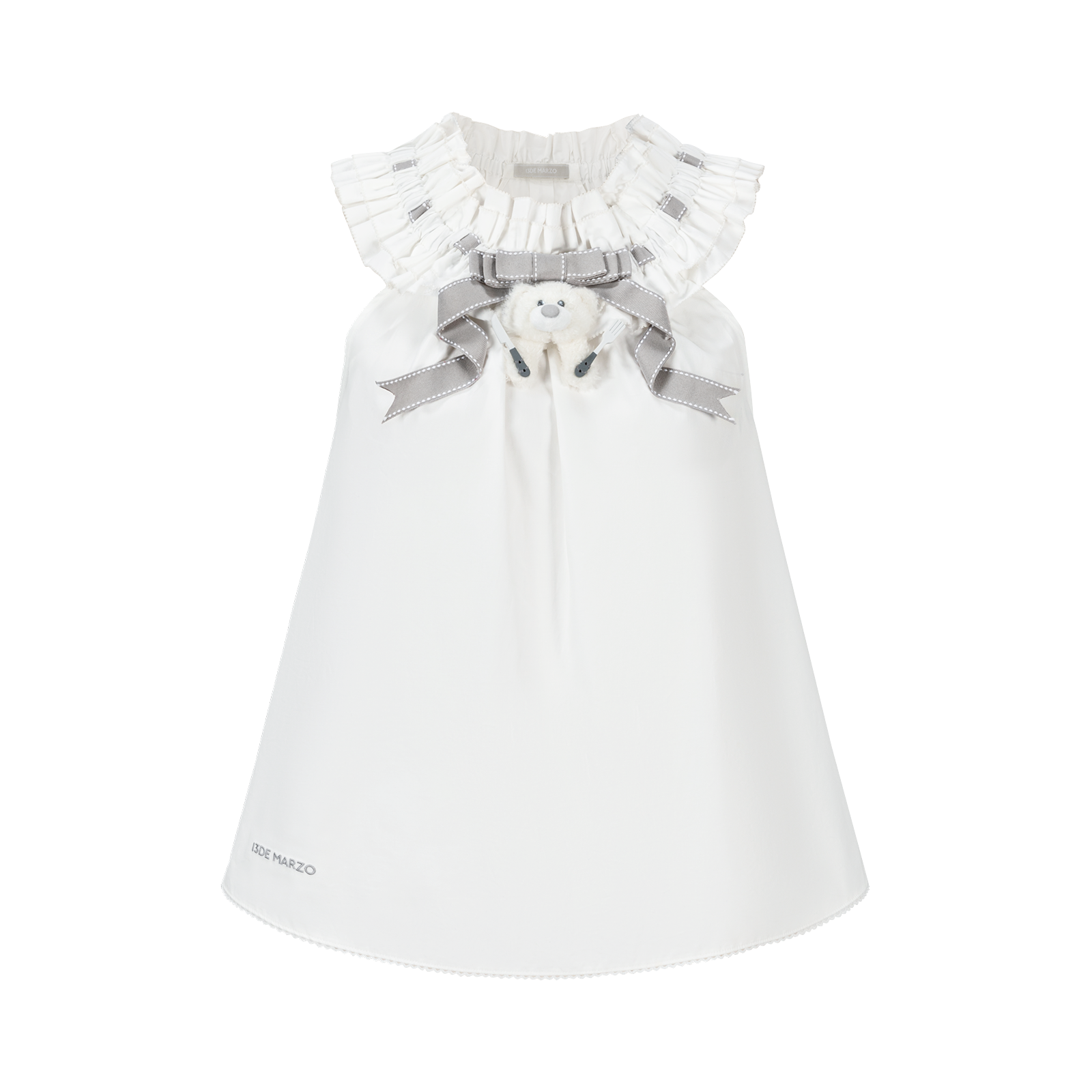 13DE MARZO Smocked Lace Trim Vest - 13DE MARZO