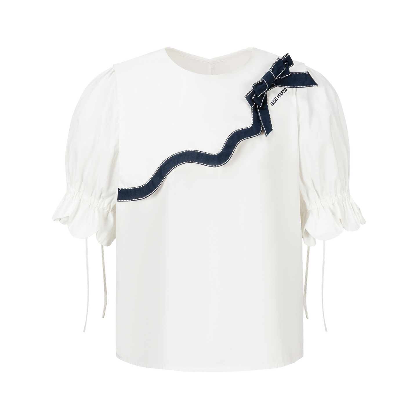 13DE MARZO Bow Tie Blouse - 13DE MARZO