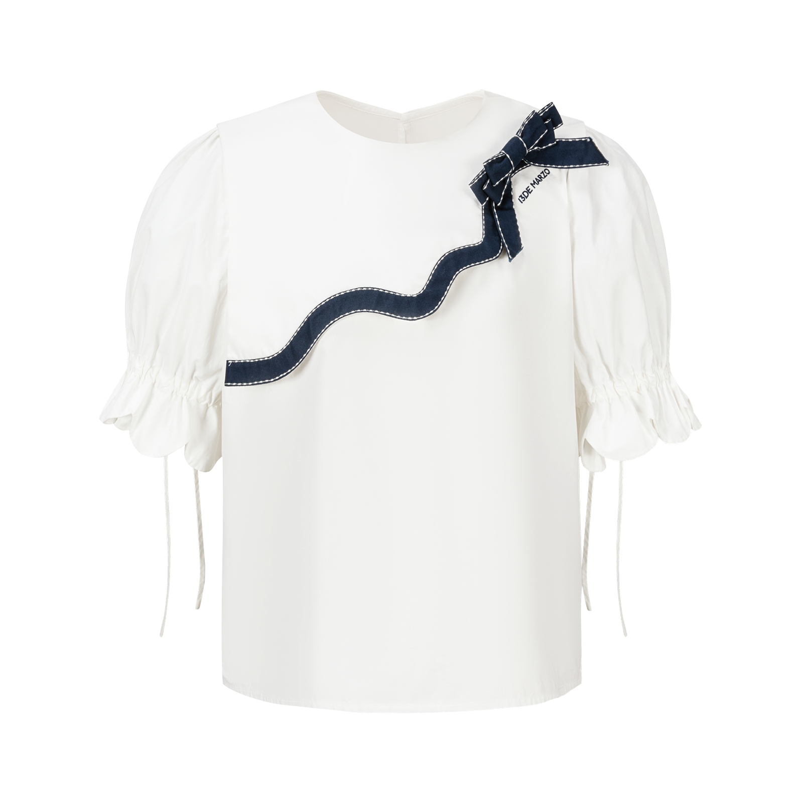 13DE MARZO Bow Tie Blouse - 13DE MARZO