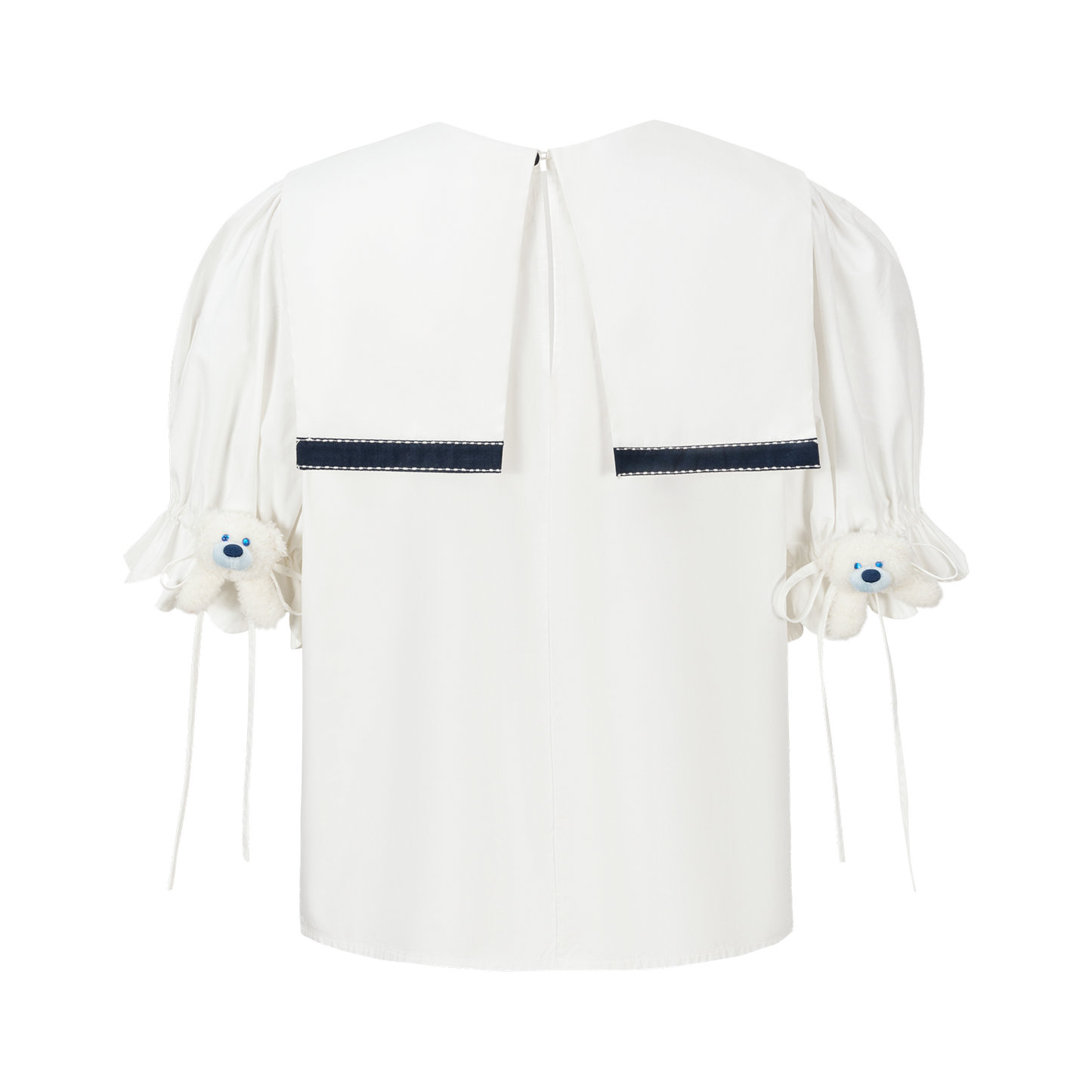 13DE MARZO Bow Tie Blouse - 13DE MARZO