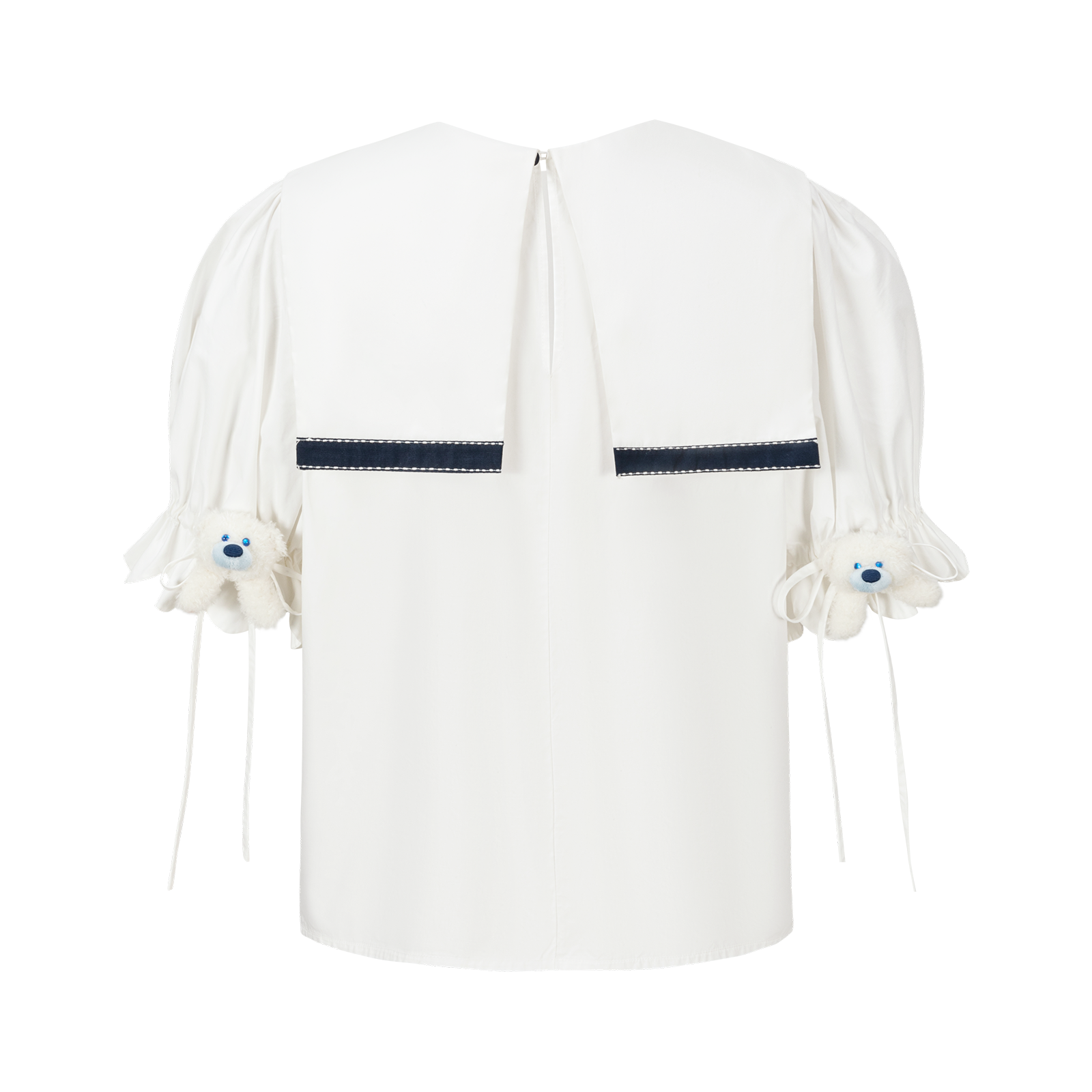 13DE MARZO Bow Tie Blouse - 13DE MARZO