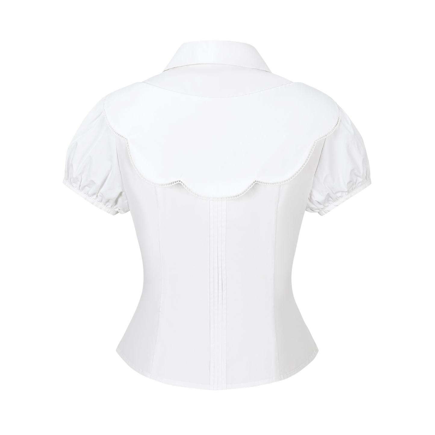 13DE MARZO Patchwork Two-Piece Style Shirt White - 13DE MARZO