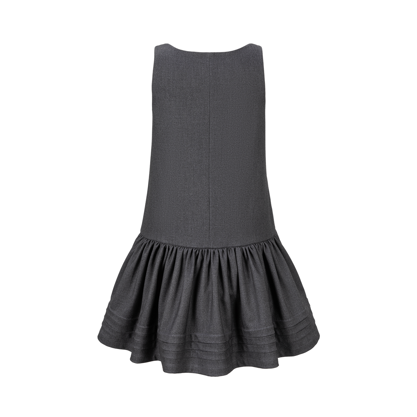 13DE MARZO Sleeveless Tulle Dress Dark Grey