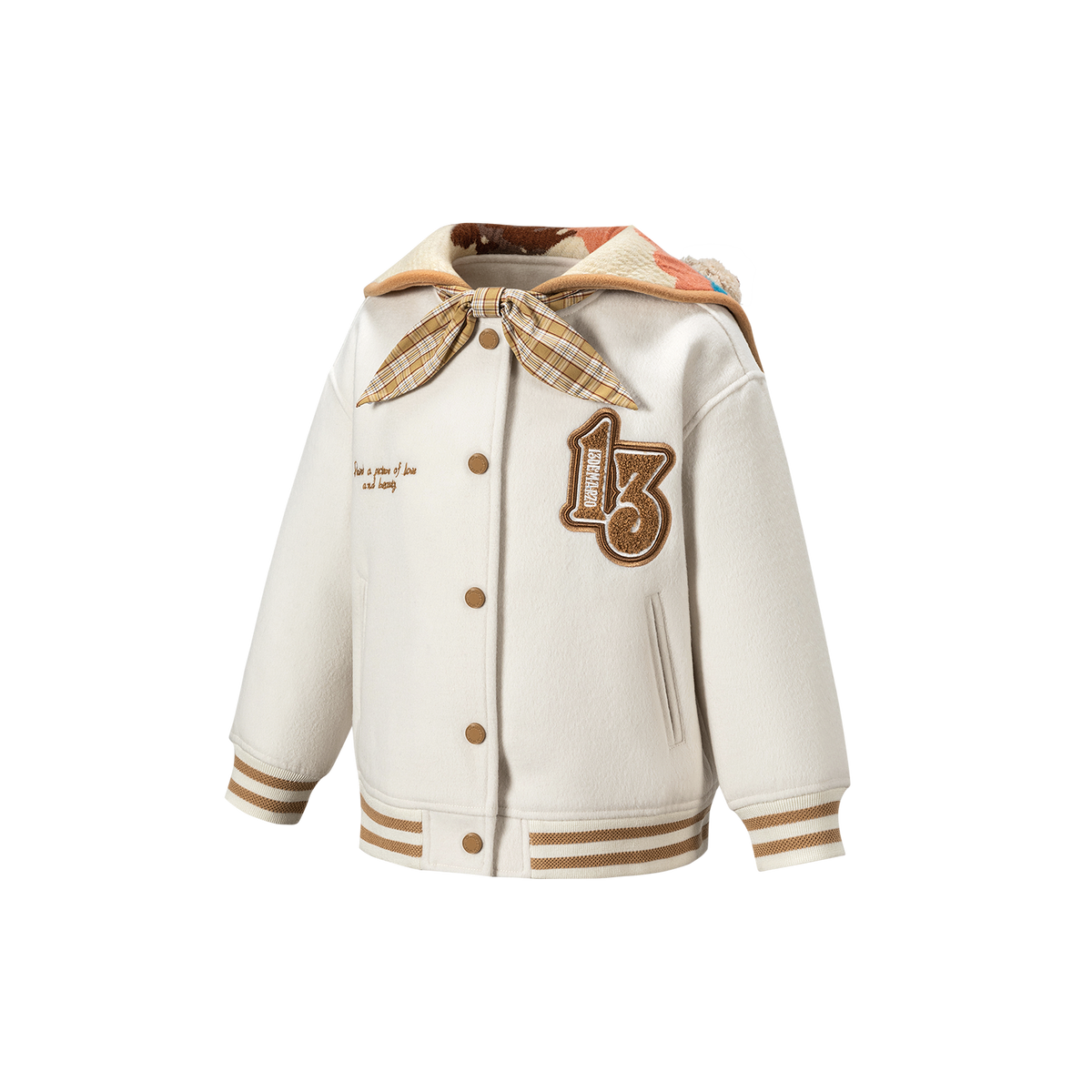 13DE MARZO BabyBear Surfer Sailor Collar Jacket Beige