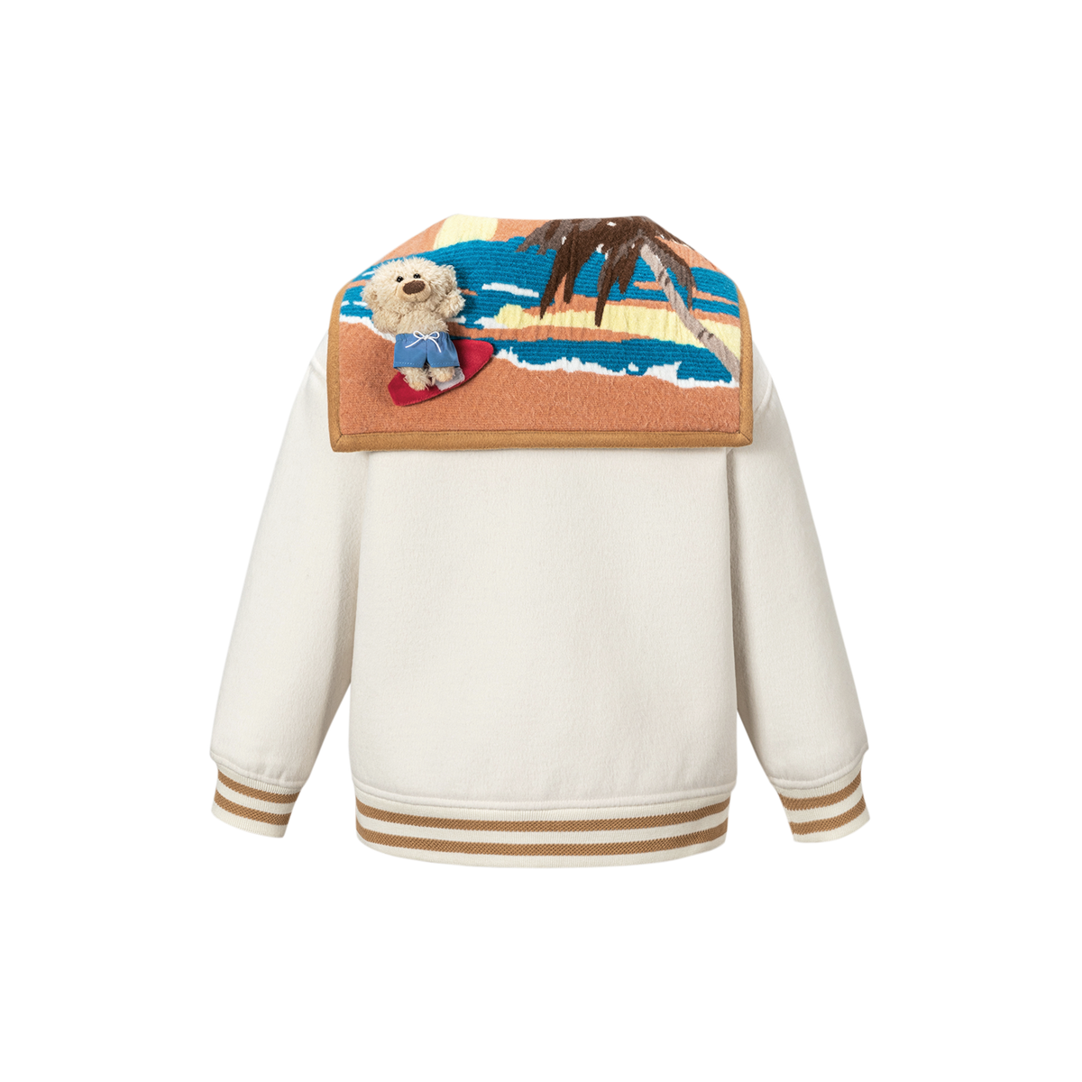 13DE MARZO BabyBear Surfer Sailor Collar Jacket Beige