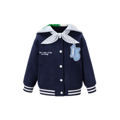 13DE MARZO BabyBear Surfer Sailor Collar Jacket Navy Blue
