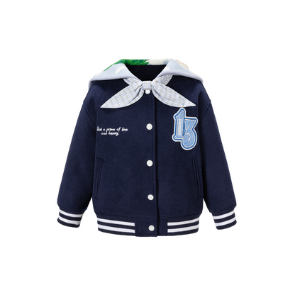13DE MARZO BabyBear Surfer Sailor Collar Jacket Navy Blue