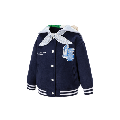 13DE MARZO BabyBear Surfer Sailor Collar Jacket Navy Blue