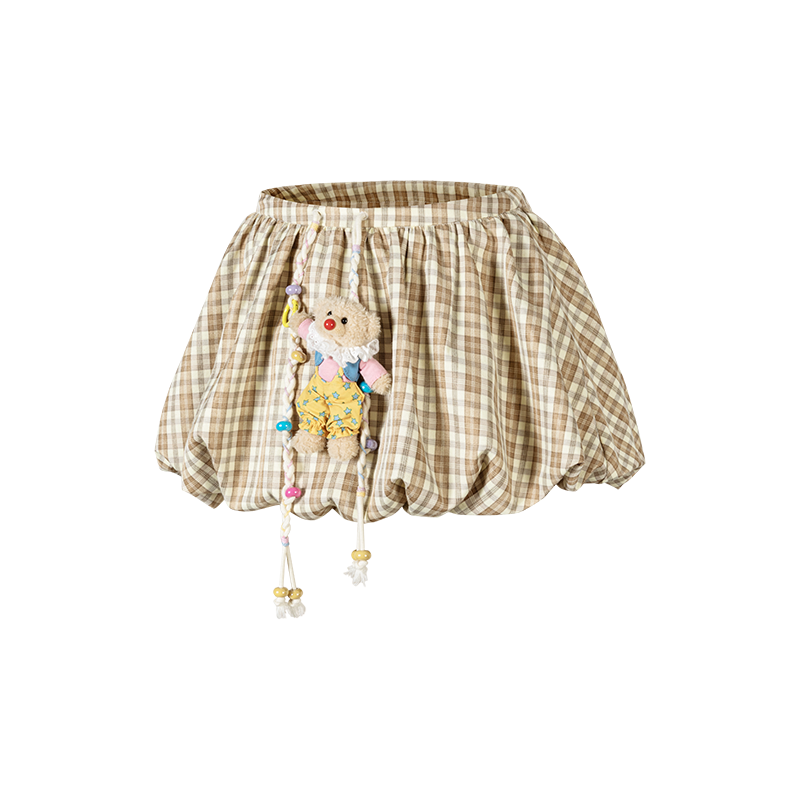 13DE MARZO Flattering A-Line Bloomer Skirt Khaki