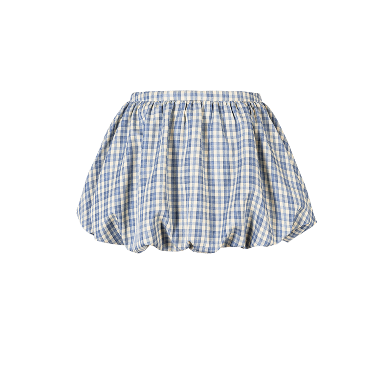 13DE MARZO Flattering A-Line Bloomer Skirt Blue