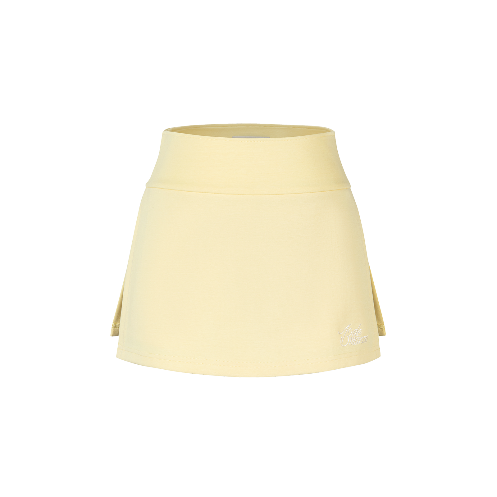 13DE MARZO Golf Split-Hem Sweat Skort Yellow - 13DE MARZO