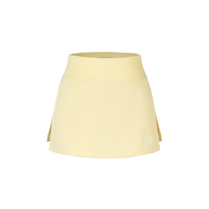 13DE MARZO Golf Split-Hem Sweat Skort Yellow - 13DE MARZO