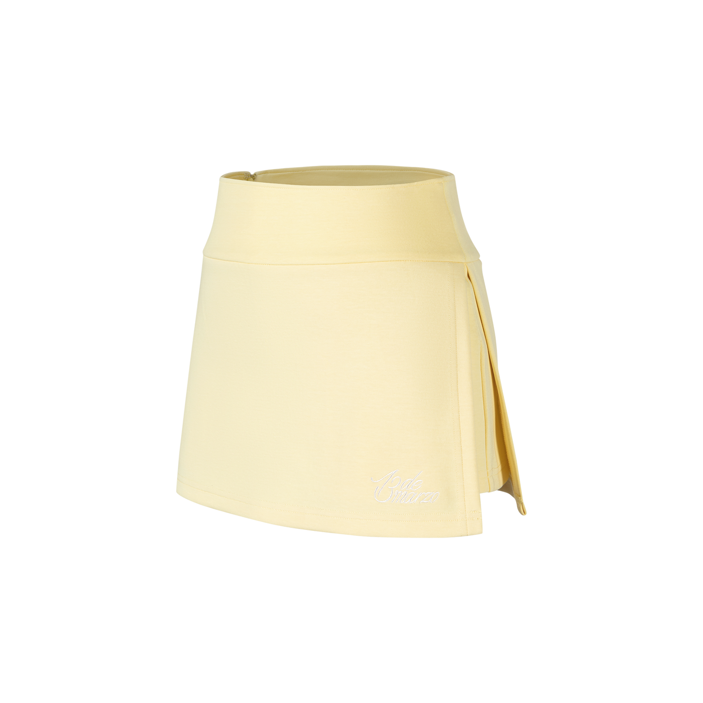 13DE MARZO Golf Split-Hem Sweat Skort Yellow - 13DE MARZO