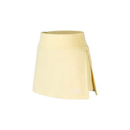 13DE MARZO Golf Split-Hem Sweat Skort Yellow - 13DE MARZO