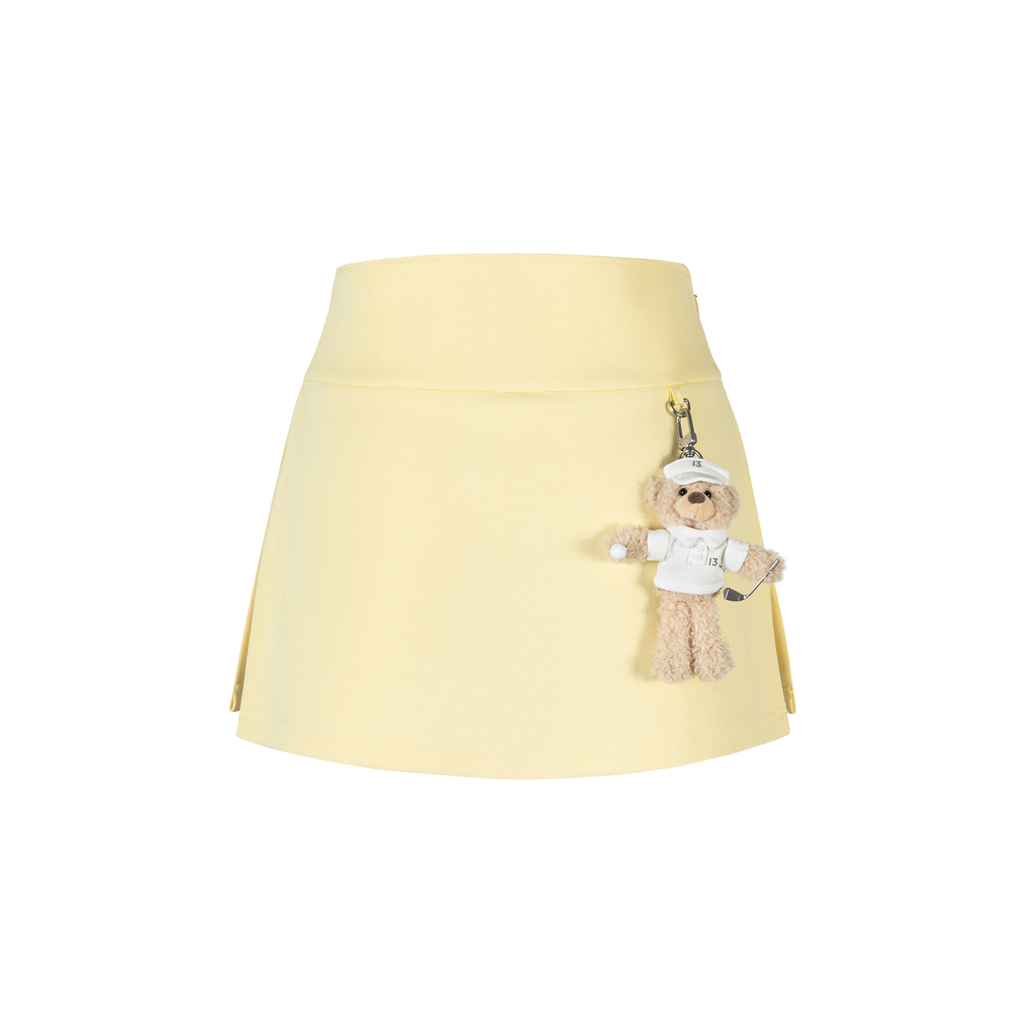 13DE MARZO Golf Split-Hem Sweat Skort Yellow - 13DE MARZO