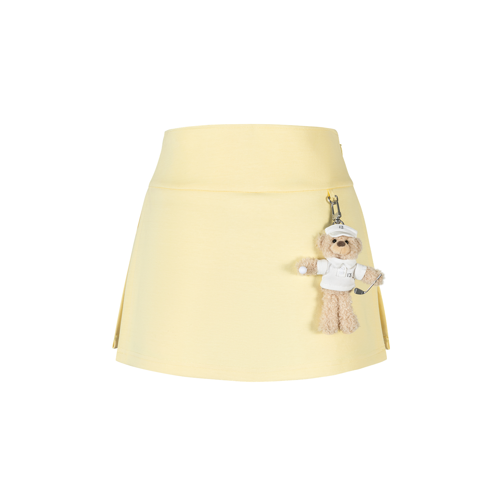 13DE MARZO Golf Split-Hem Sweat Skort Yellow - 13DE MARZO