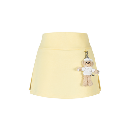 13DE MARZO Golf Split-Hem Sweat Skort Yellow - 13DE MARZO