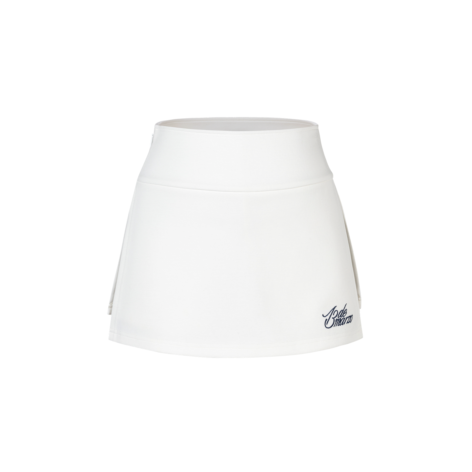 13DE MARZO Golf Split-Hem Sweat Skort White - 13DE MARZO