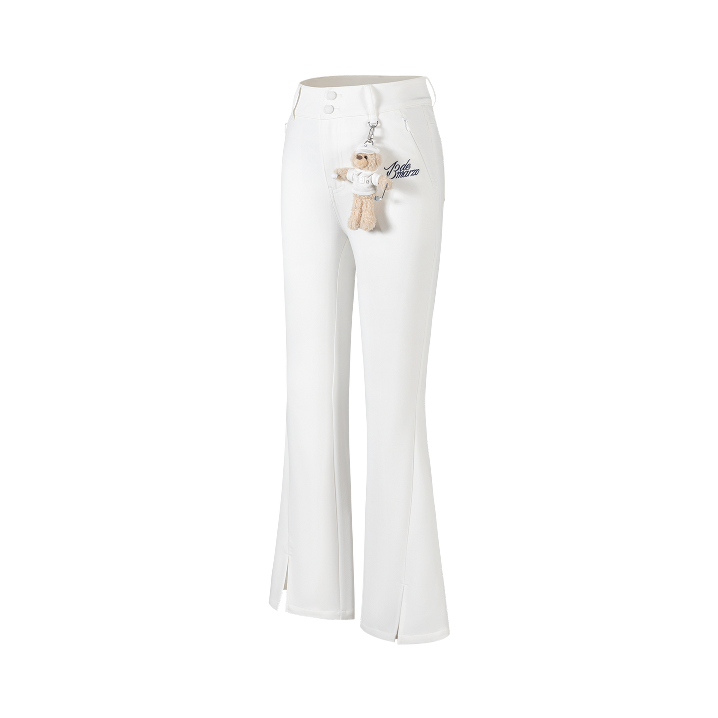 13DE MARZO Golf Bear Trousers White - 13DE MARZO