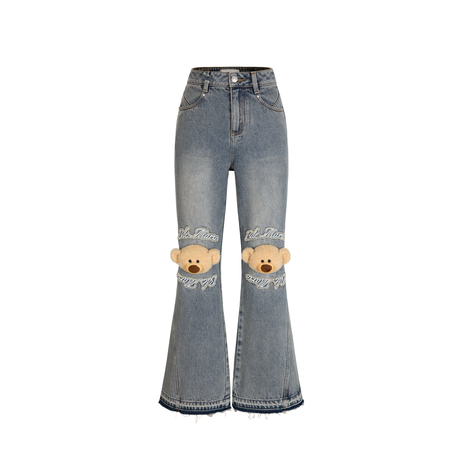 13DE MARZO Knees Bear Jeans